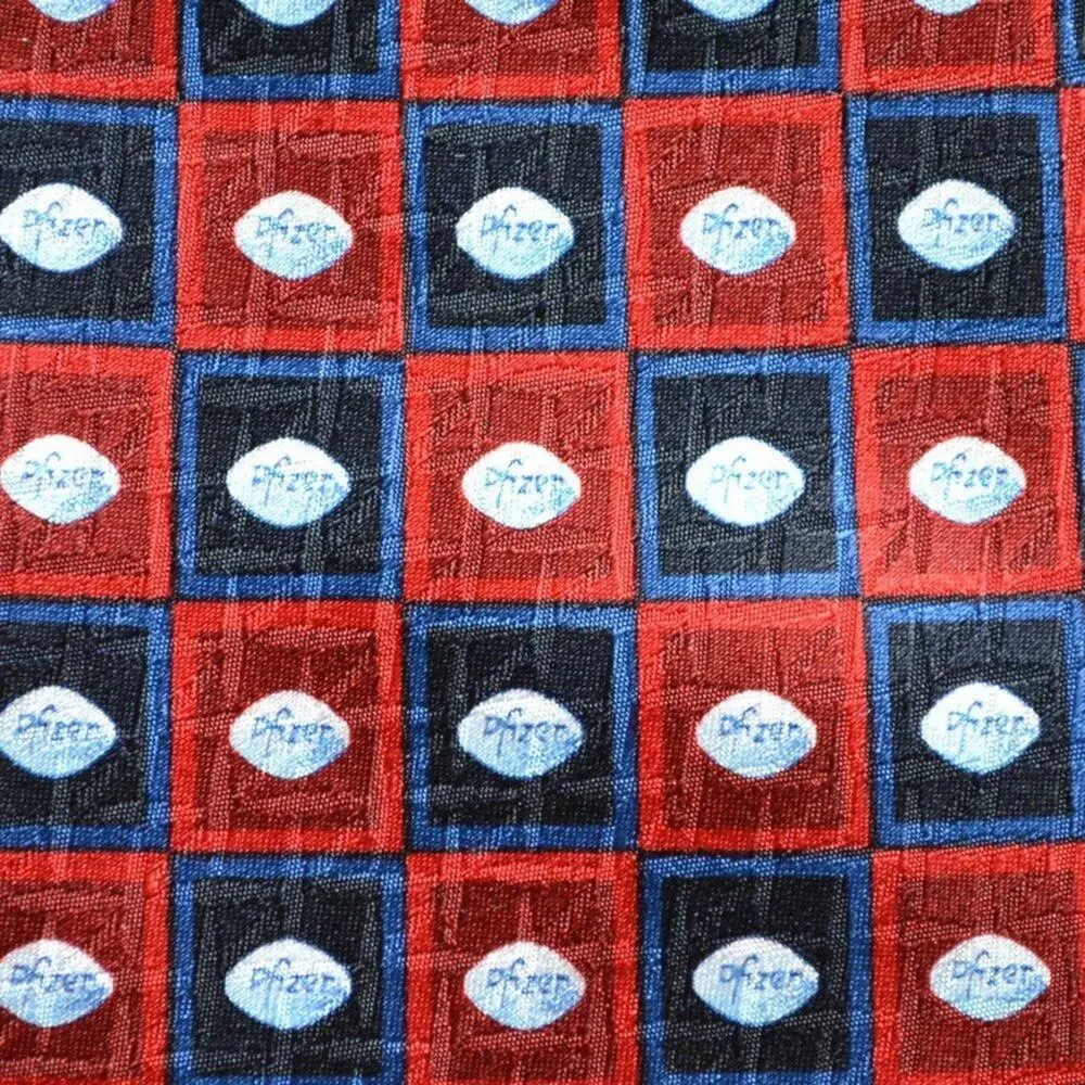 Vintage Pfizer Blue Pill Tie
